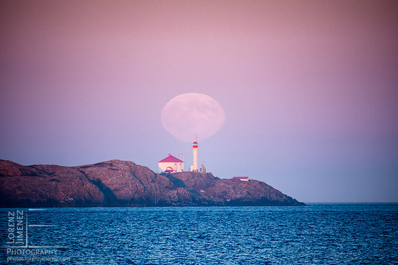 Moon Over Lighthouse 1