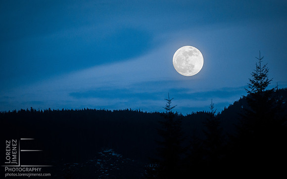 Full Moon over Woss