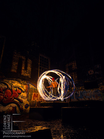 Fire spinning